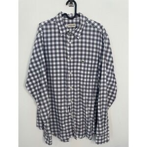 Lacoste Button Down Shirt Classic Fit Grey White XL
